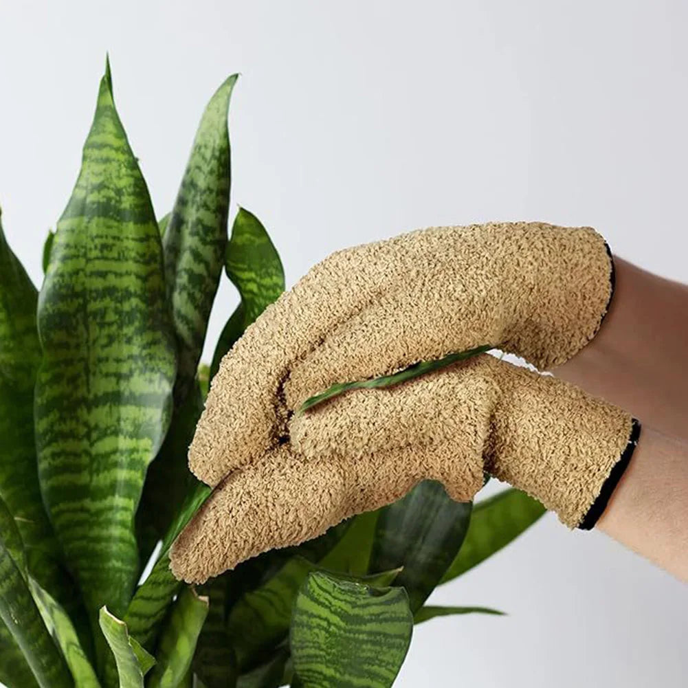 Stretch Breathable Soft Absorbent Microfiber Dust Removal Five Finger Gloves For Home Kitchen Car RV Pool Boat Cleaning HIP
