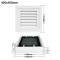 Aluminum Alloy Square Air Vent Grille with Mesh – White Air Vent Grille HIP 400x400mm