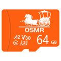 OSMR Micro SD Card 32GB 64GB 128GB – V30 U3 A2 Class 10 Micro SD Memory Card HIP 64GB