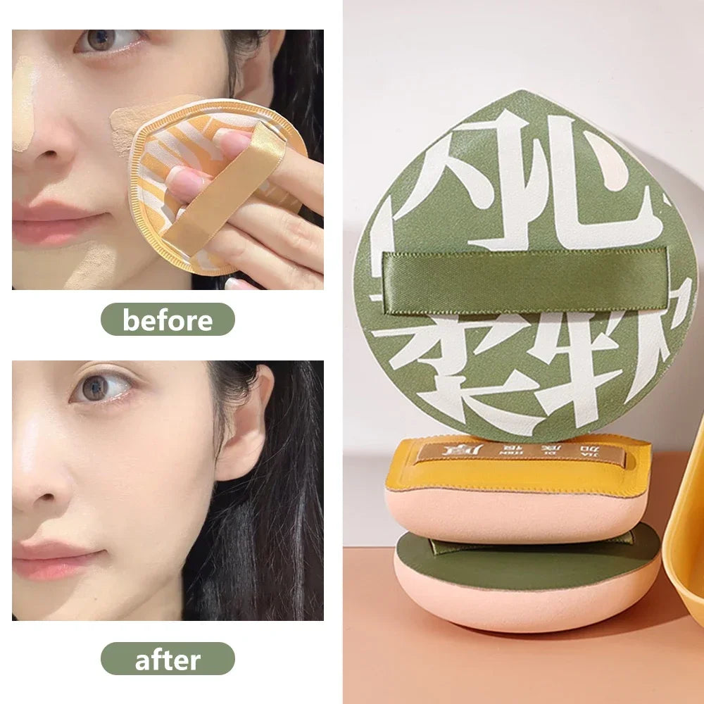 Super Thick Velvet Powder Puff – Wet & Dry Foundation Sponge Makeup Powder Puff HIP