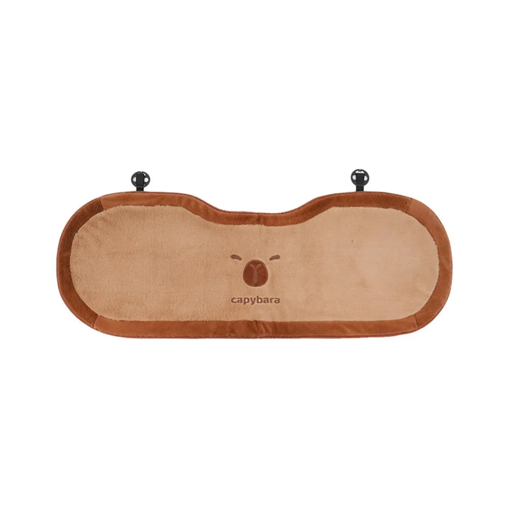 Plush Capybara Car Cushion – Headrest & Lumbar Pillow Plush Car Cushion HIP Spring And Summer Other Seat cushion back B