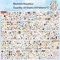 50-Sheet Sticker Book – 1300+ Retro Animal & Fruit Stickers Craft Sticker Book HIP Time Reappears