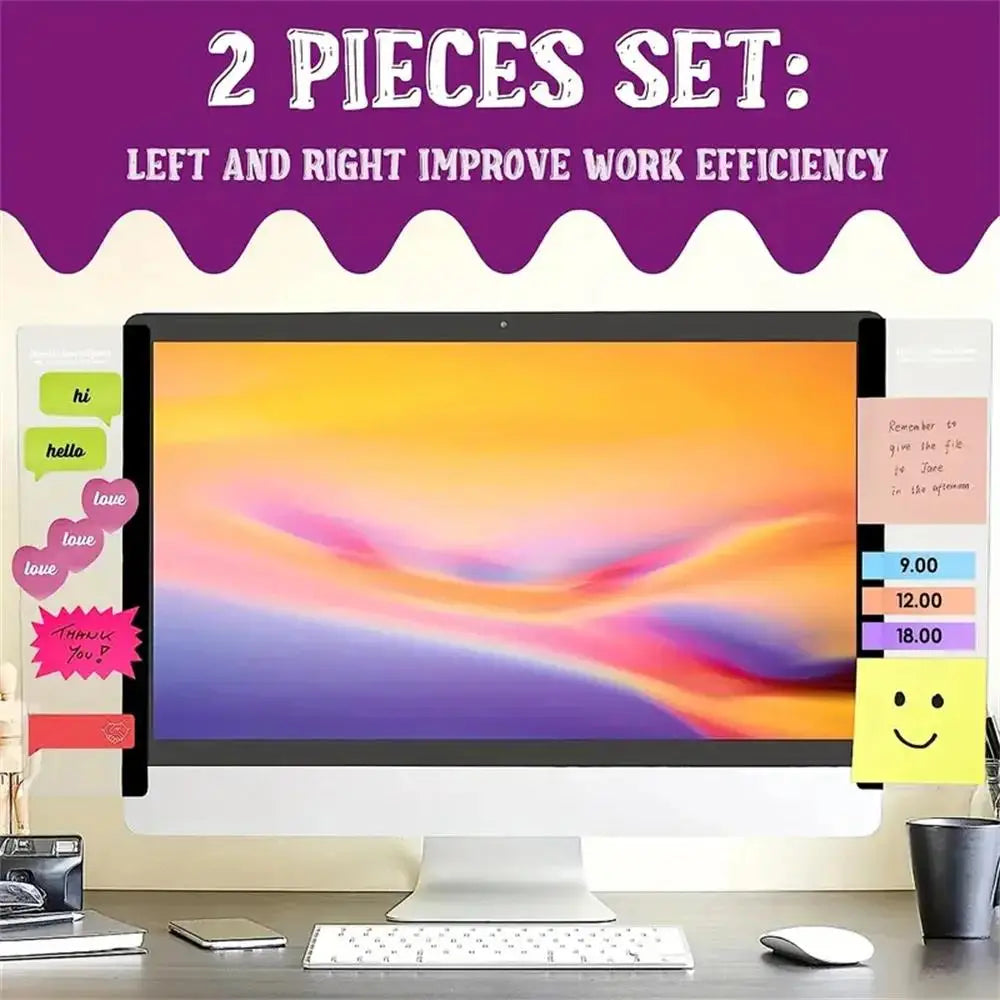 Monitor Memo Clip Board – Sticky Note Holder for Desk Monitor Note Holder HIP