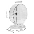 Silent Transparent Hamster Running Wheel – 3 Sizes Pet Exercise Wheel HIP 24cm