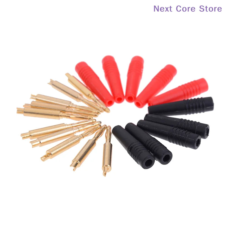 10-Pack 2mm Gold-Plated Banana Plug Solder Connectors Banana Plug Connector HIP