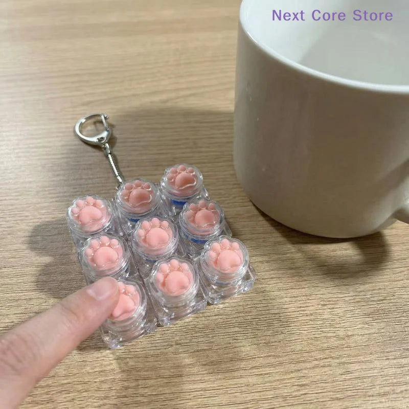 Crystal Keycap Keyboard Fidget Toy – Cat Claw Keychain Fidget Keychain Toy HIP