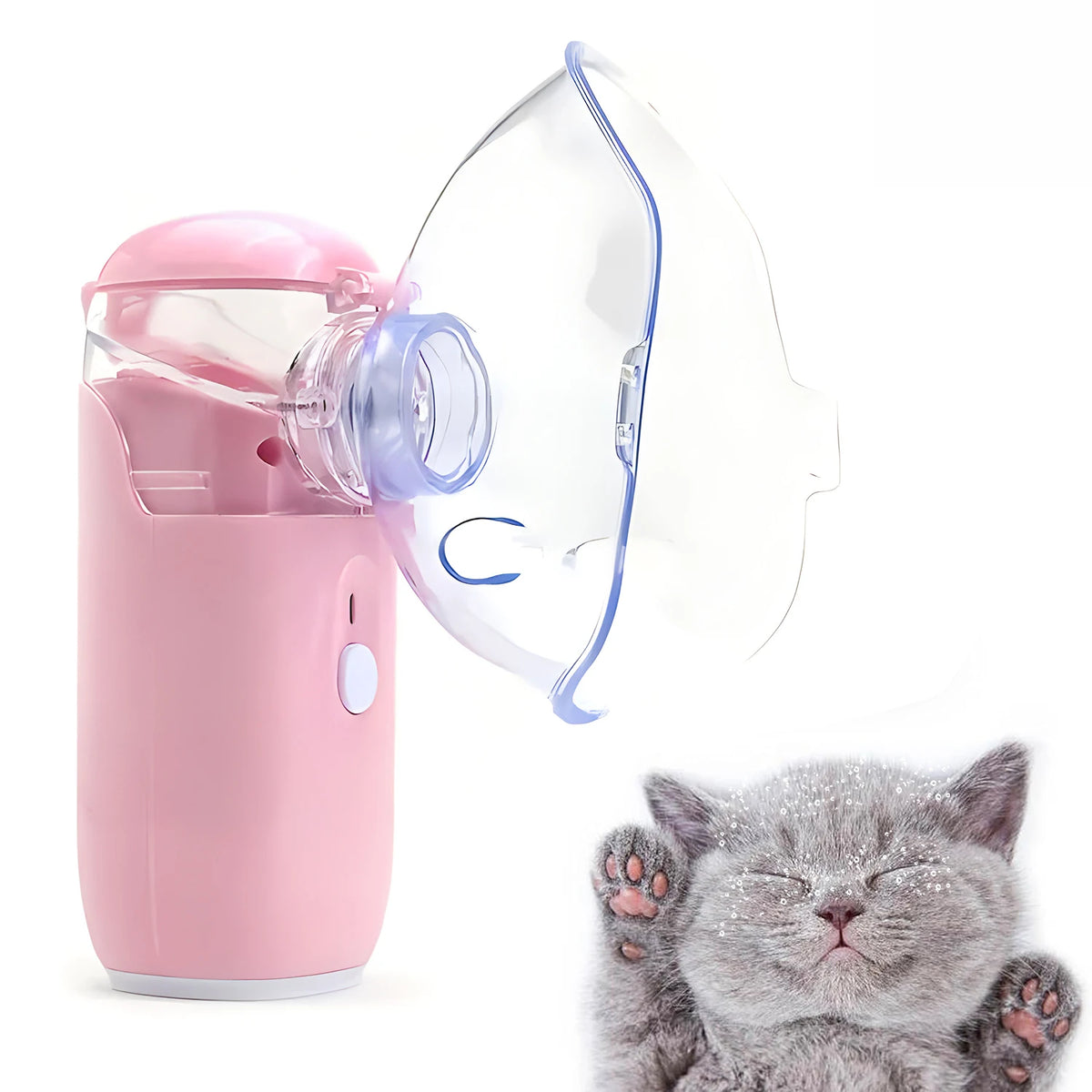 Fireurus Handheld Mesh Nebulizer for Pets – Portable Atomizer Pet Mesh Nebulizer HIP
