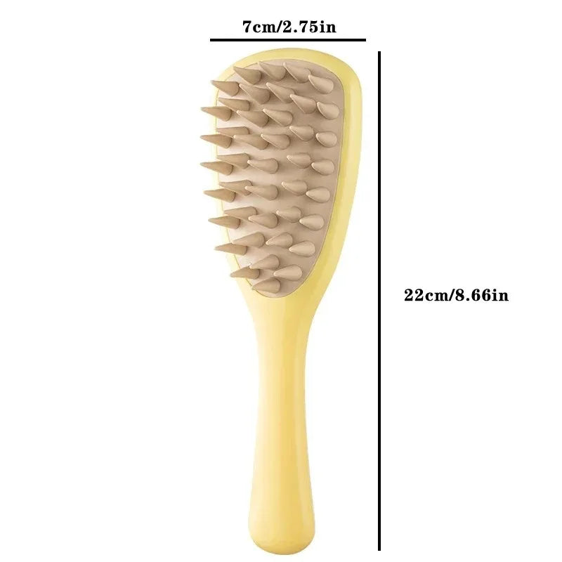 Silicone Shampoo Brush Scalp Massager – Long Handle Comb Scalp Massager Brush HIP