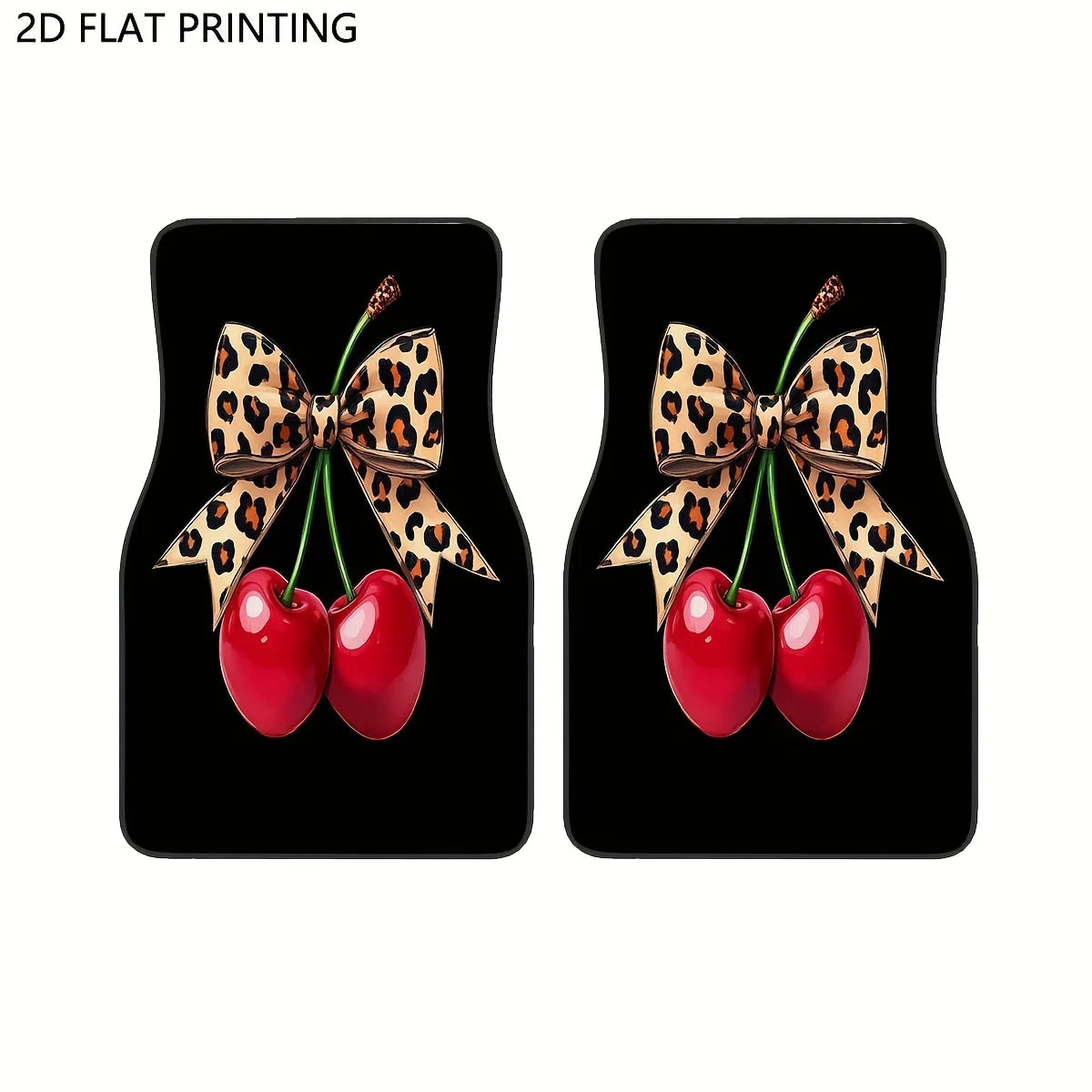 Leopard Cherry Car Floor Mats – All-Season Auto Liners Car Floor Mats HIP