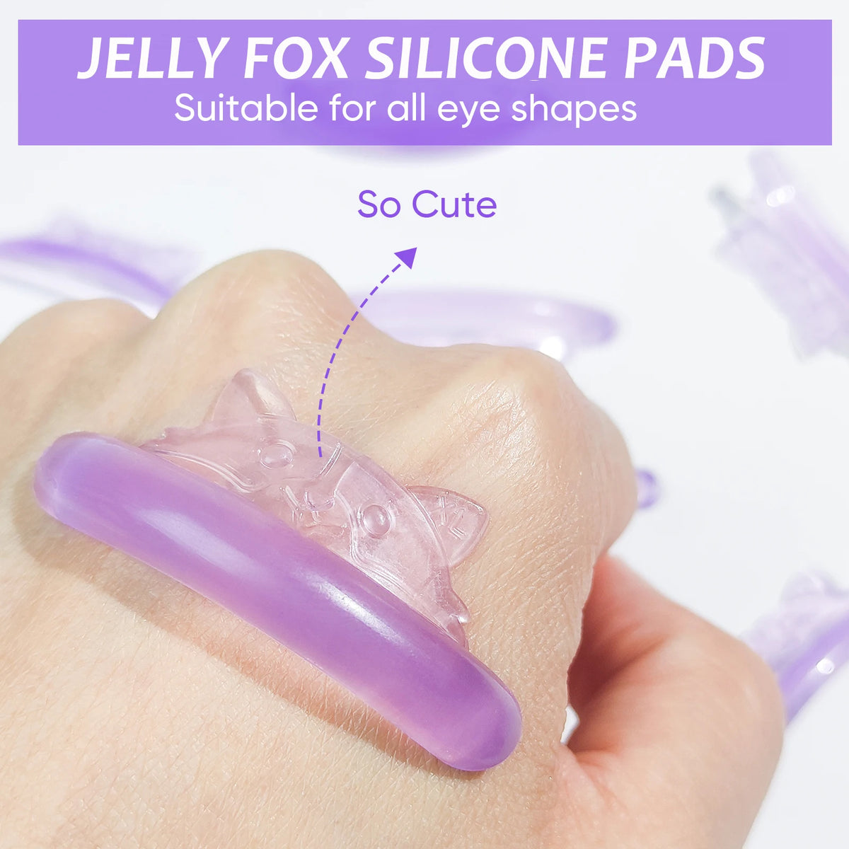 5 Pairs C Curl Silicone Lash Lift Perm Pads – Fox Shape Lash Lift Perm Pads HIP