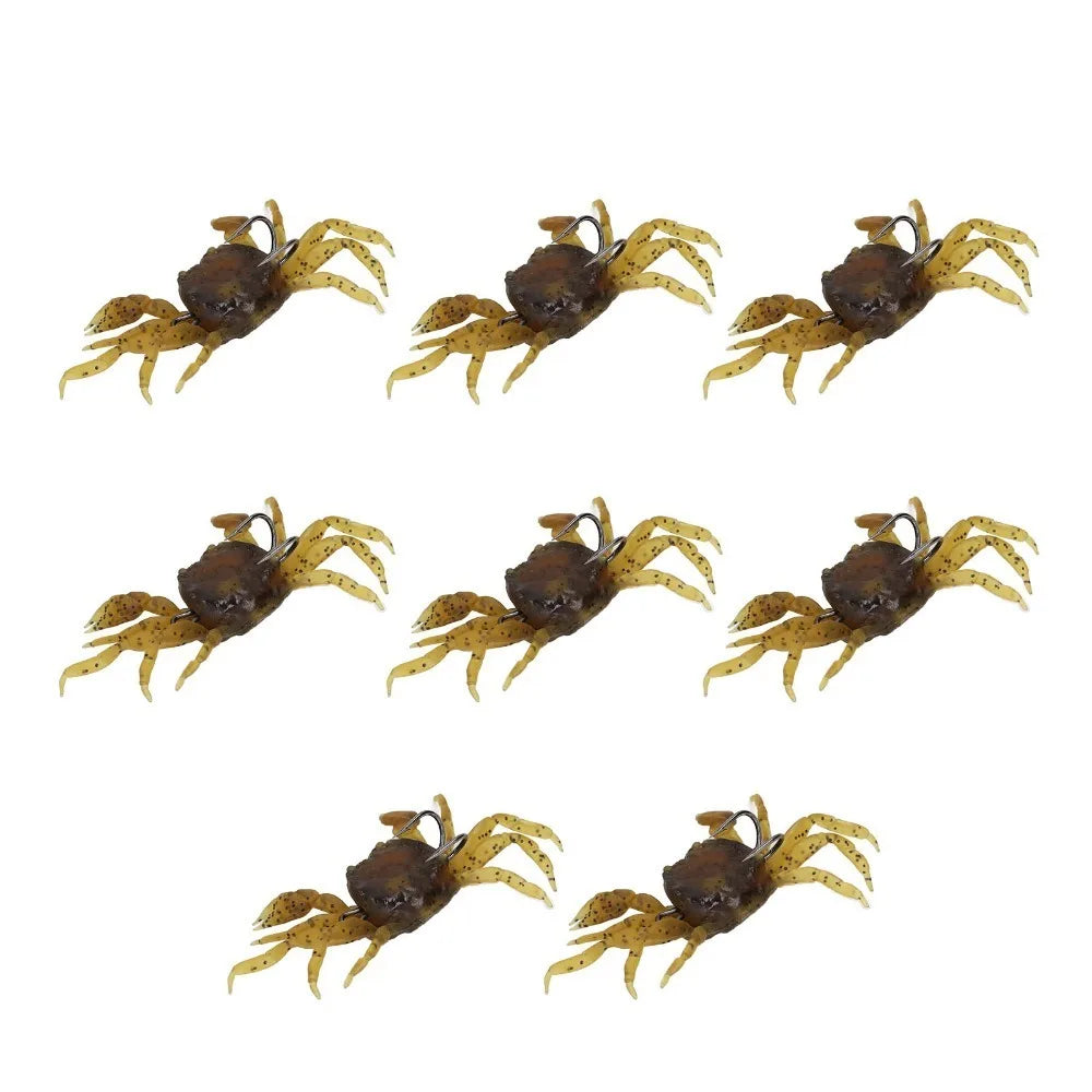 8-Pack Artificial Crab Soft Bait Lures with Hooks – 13cm 34g Fishing Soft Bait HIP