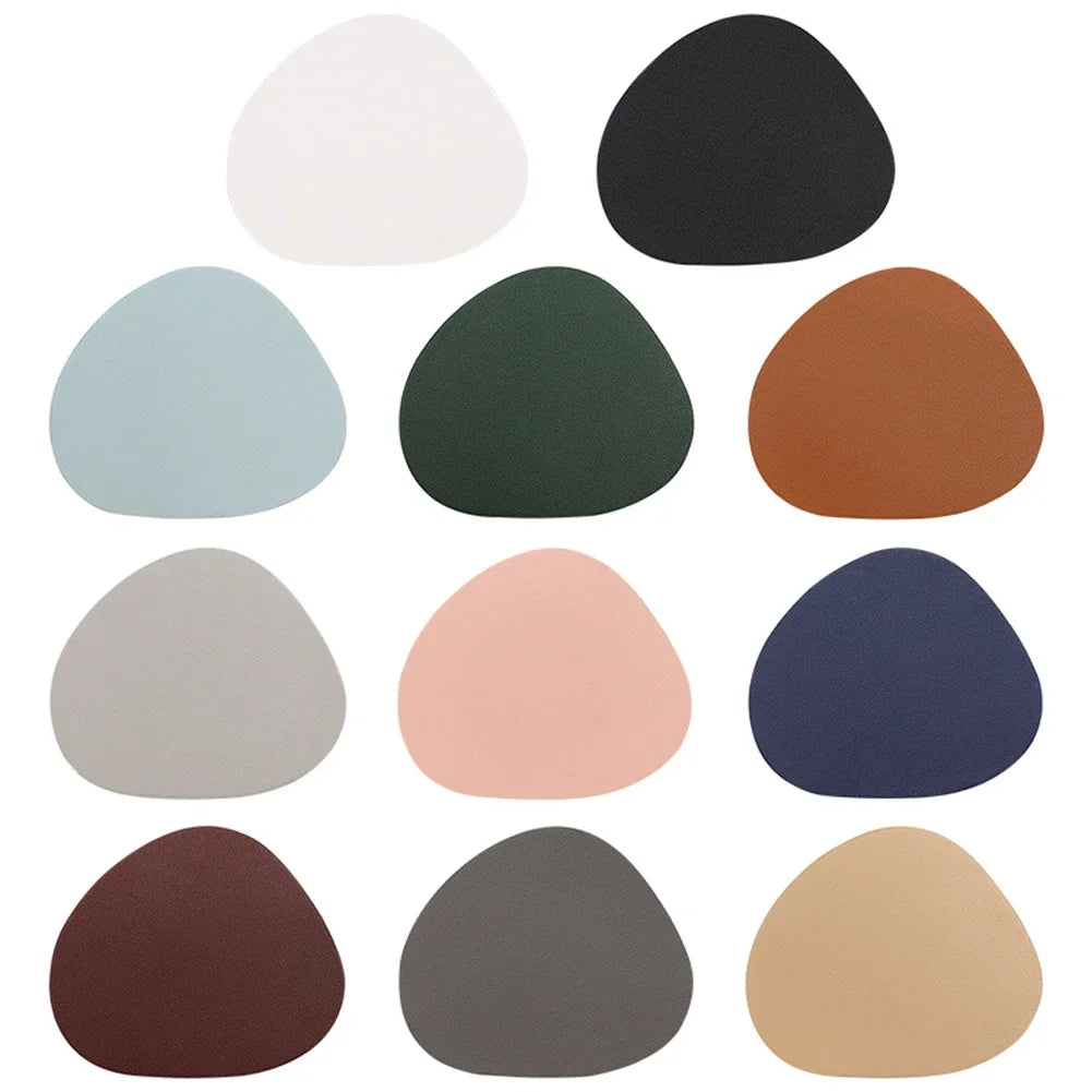 Creative Irregular Circular Heat-resistant Washable Heat-insulating Dining Table Mat Oil Resistant Kitchen Table Mat Coffee Mat HIP