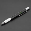 7-in-1 Stylus Pen with Screwdriver, Ruler & Level Gauge Multifunctional Stylus Pen HIP Black