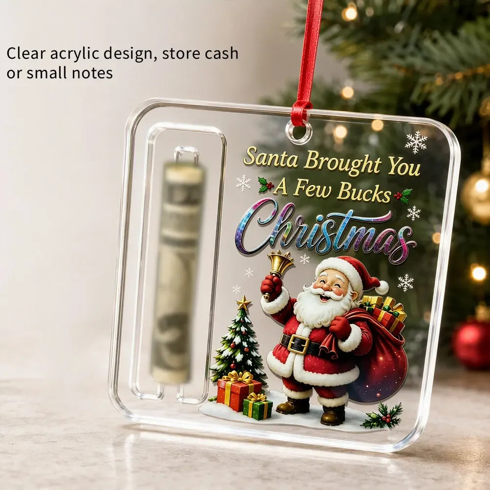 Cute Multi Style Wallet Christmas Decorations Hanging Acrylic Christmas Tree Decor Christmas Party Decorations New Year Gifts HIP