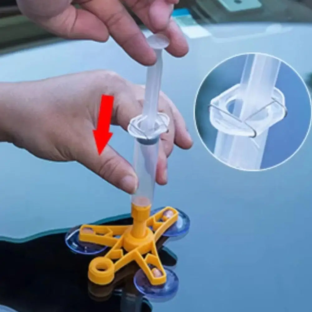 Windshield Car Crack Repair Kit DIY Window Mobile Screen Kit Cure Glue Car Glass Scratch Crack Repair Accessories Clean Neat HIP