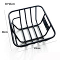 Metal Bike Rear Basket – Adjustable, Heavy Duty Black Bike Rear Basket HIP Black