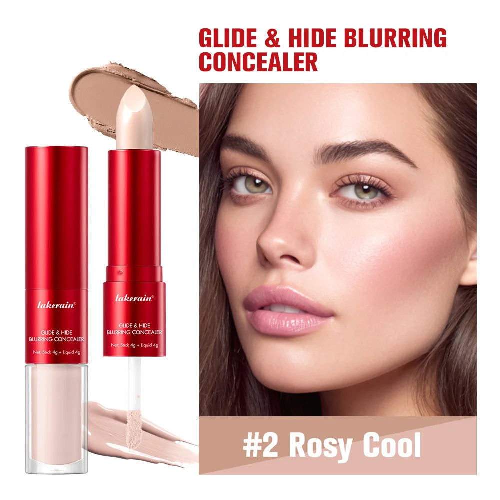 Super Concealer Creamy Glide Blurring Texture Conceals Dark Circles Wrinkles Long Lasting Water Proof Base Makeup HIP 2Rosy Cool