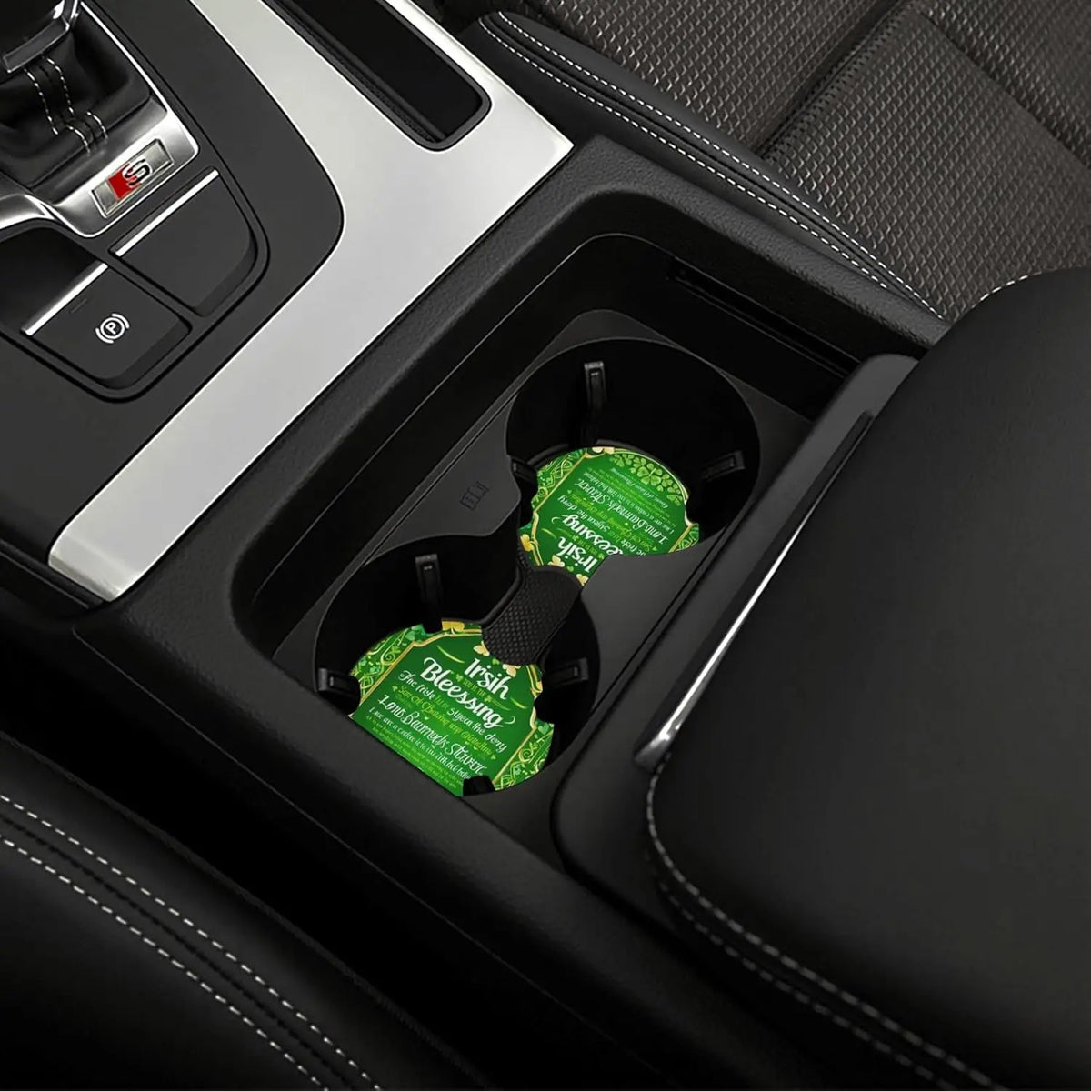 Irish Blessing St. Patrick's Day Car Cup Coasters – 2PCS Car Cup Coasters HIP