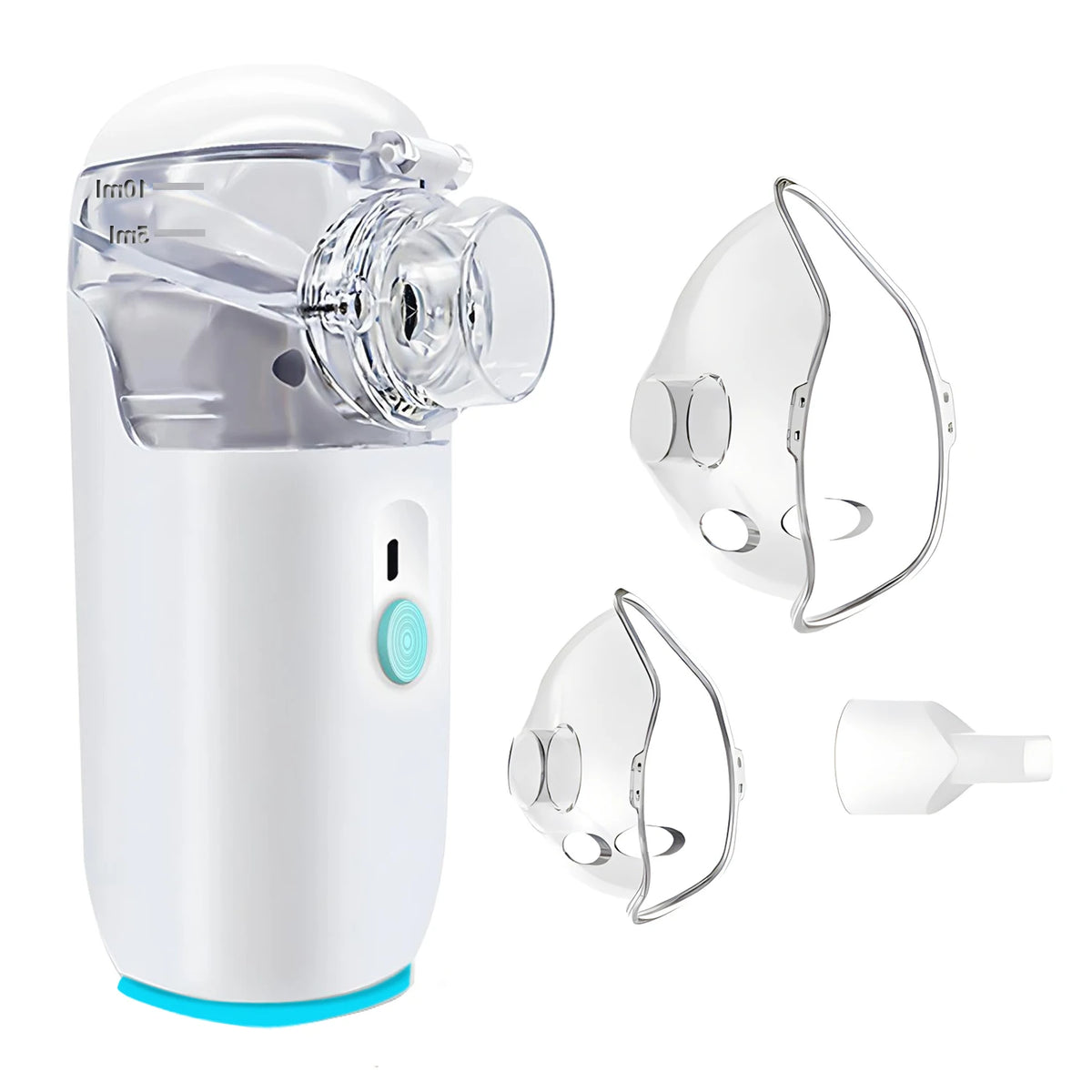 Fireurus Handheld Mesh Nebulizer for Pets – Portable Atomizer Pet Mesh Nebulizer HIP White