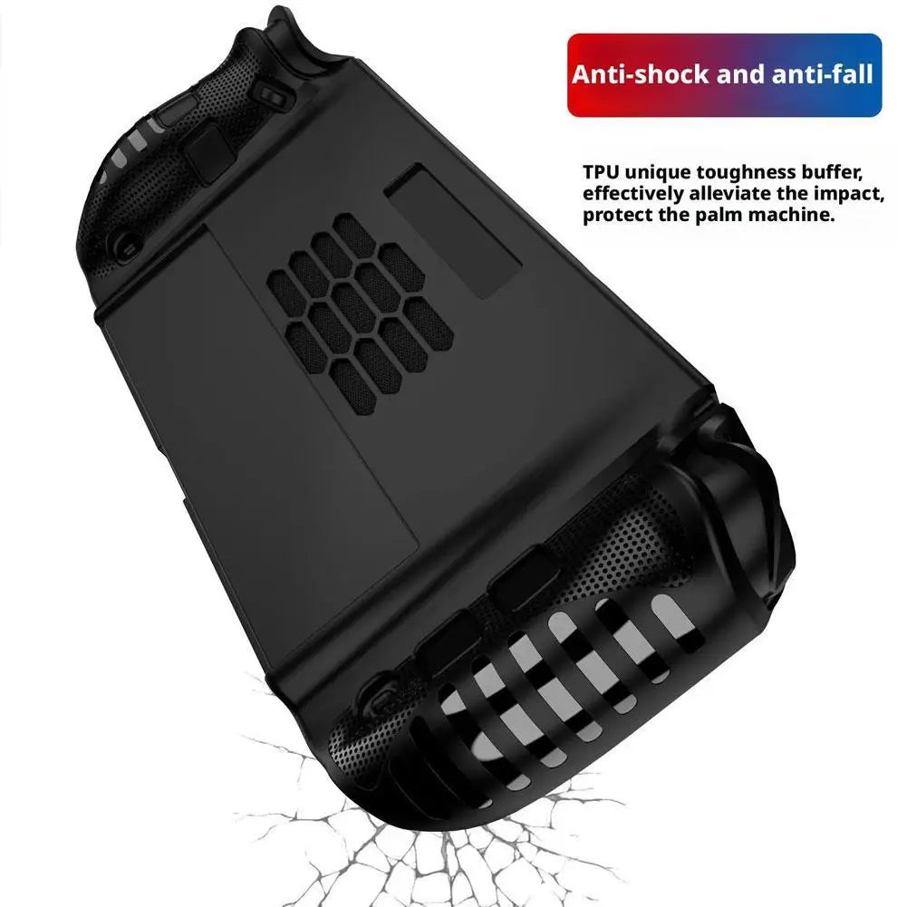 For Legion Go 2 TPU Soft Protective Case Anti-Scratch Handle Game Console Protective Cover With Kickstand Ergonomic Grip HIP