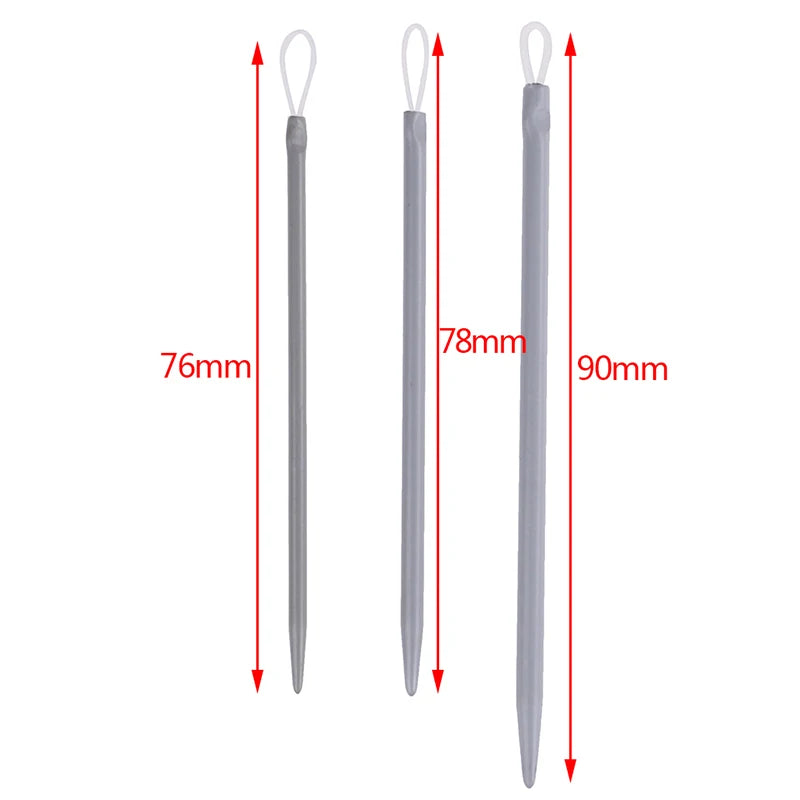 Big Eye Aluminum Knitting Needles – 3-Piece Yarn Sewing Set Knitting Needle Set HIP