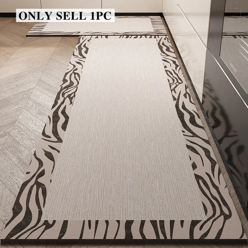 PVC Kitchen Floor Mat – Waterproof, Non-Slip & Oil-Proof Rug Kitchen Floor Mat HIP GU6146-P 1pc 40x120cm