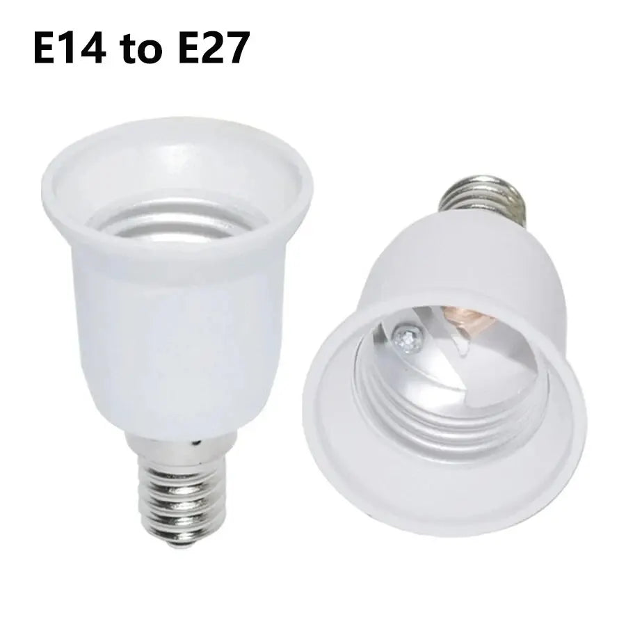 E14 to E27 Lamp Holder Converter Bulb Socket Lamp Base Adapter Plug Extender Sockets for Corn Light Bulbs Spotlight AC 110V-220V HIP