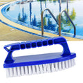 Cleaning Brush Swimming Pool Step Corner Brush Handheld Door Window Cleaning Tools with Fine Bristles Hand‑held Cleaning Brush HIP Default Title