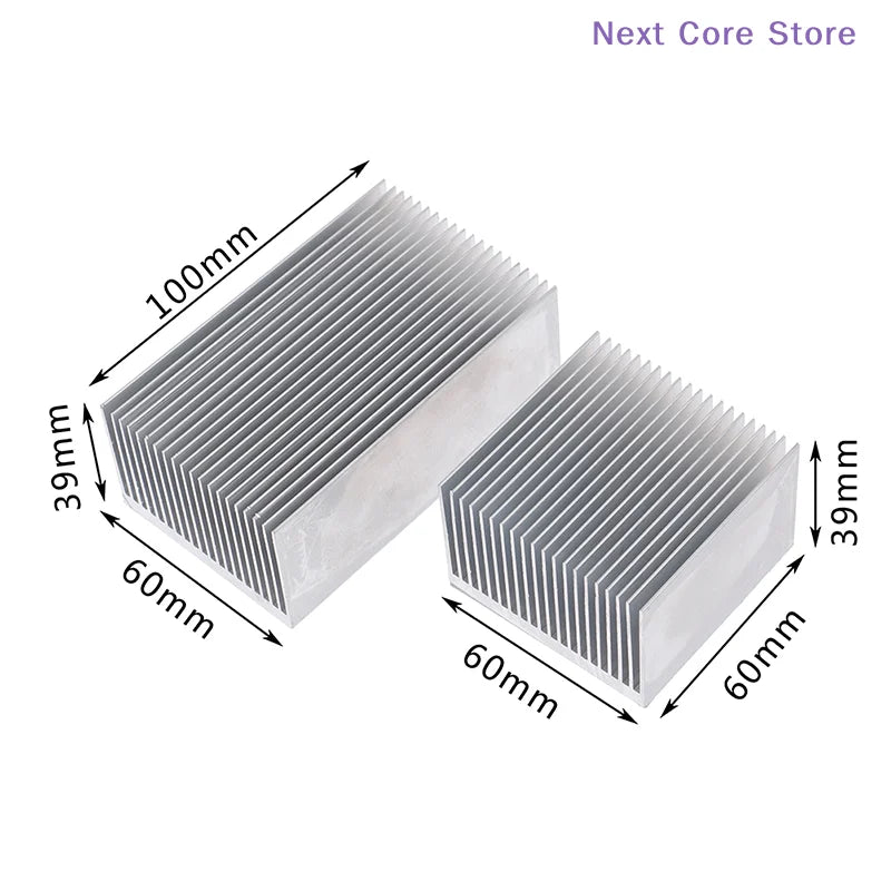 Aluminum Alloy Heatsink 60x60 & 100x60mm – LED IC Chip Cooler Aluminum Heatsink HIP