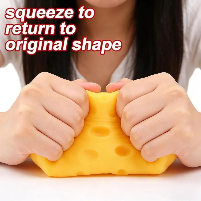 Cheese Slow Rebound Squeeze Fidget Toy – Office Desk Fun Fidget Squeeze Toy HIP