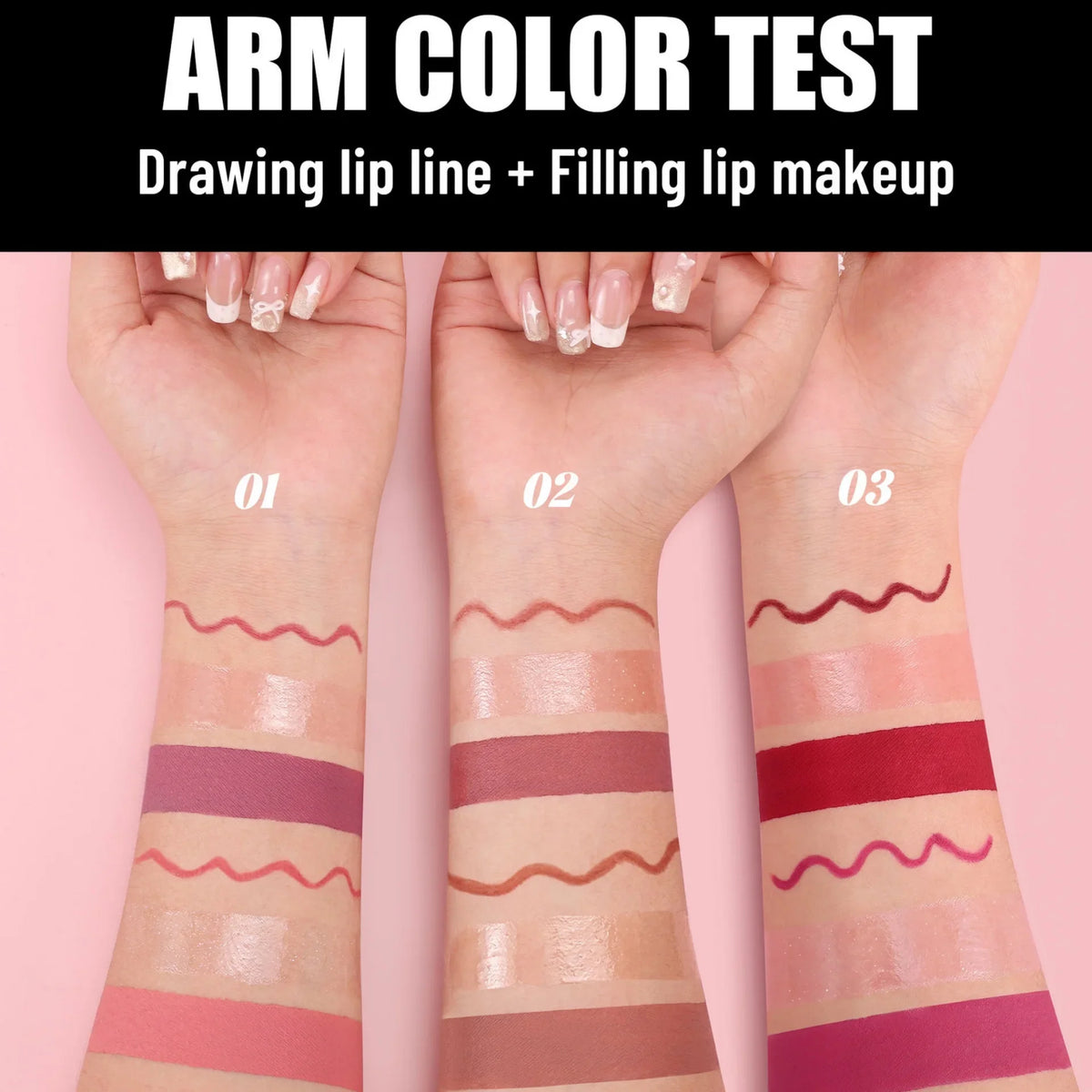 Handaiyan 6-Pc Lip Liner, Matte Lipstick & Plumper Set Lip Makeup Set HIP