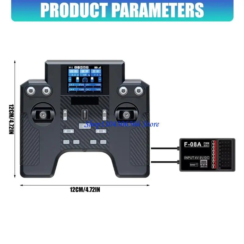 HT-8A 2.4G 8-Channel RC Transmitter & F-08A Receiver RC Transmitter HIP