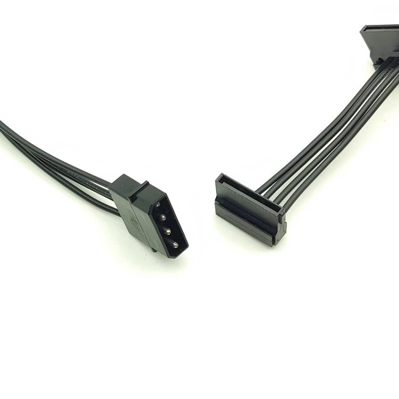 Molex 4-Pin to 5x SATA Power Splitter Cable for PC & Server Power Splitter Cable HIP