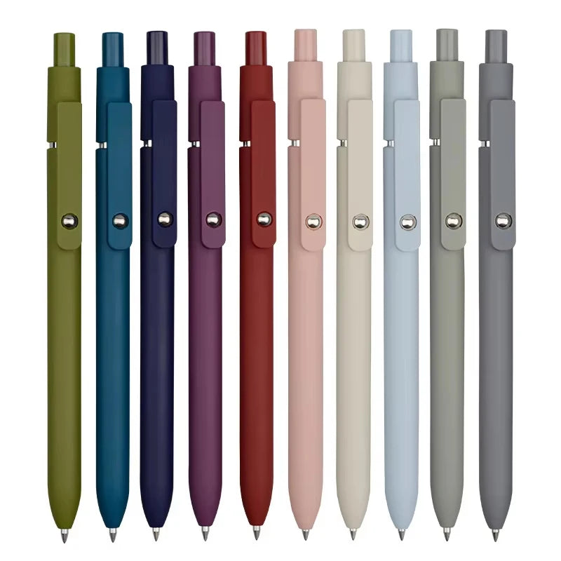 5-Color Retro Retractable Gel Pen Set – Fine Point Smooth Ink Gel Pen Set HIP