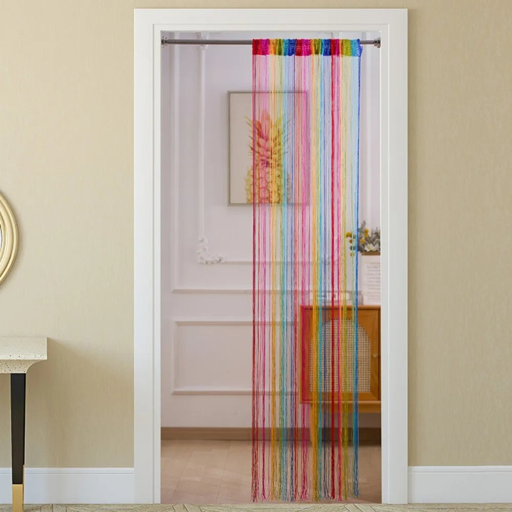 Colorful String Tassel Door Curtain Panel 200x100cm Decorative Door Curtain HIP