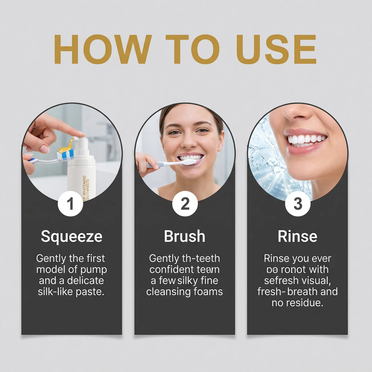 Centella Asiatica Brightening Pump Toothpaste | Fresh Breath Whitening Toothpaste HIP