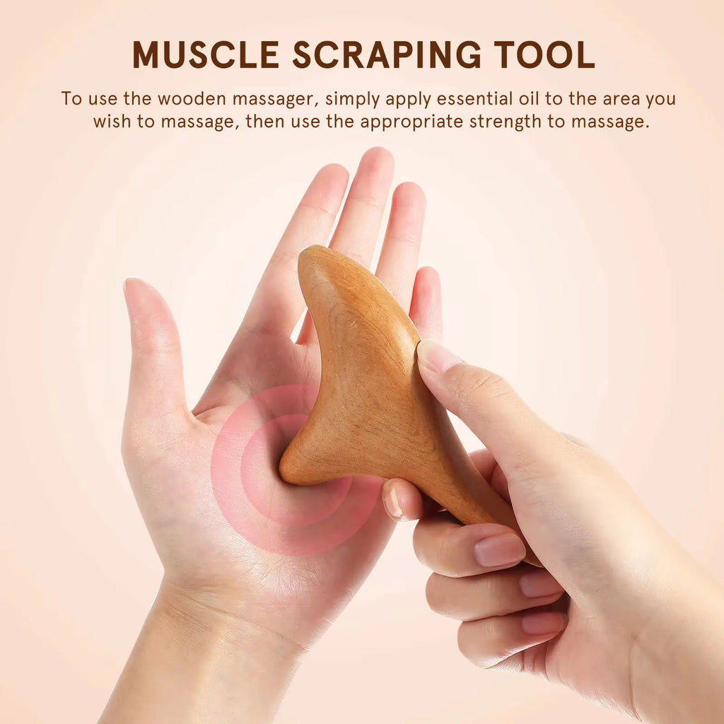 Natural Sandalwood Massage Stick – Bird Claw Acupoint Tool Wooden Massage Stick HIP