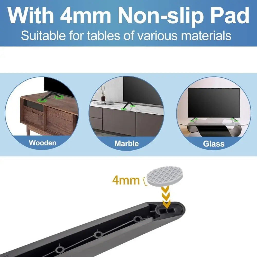 Non-Slip Replacement TV Stand Legs for TCL & Roku TVs TV Stand Legs HIP