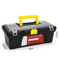 Plastic Tool Organizer Case with Locking Latches | 30×15cm Tool Storage Case HIP black