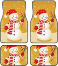 Christmas Snowman Car Floor Mats – 4-Piece All Weather Set Automotive Floor Mats HIP 1