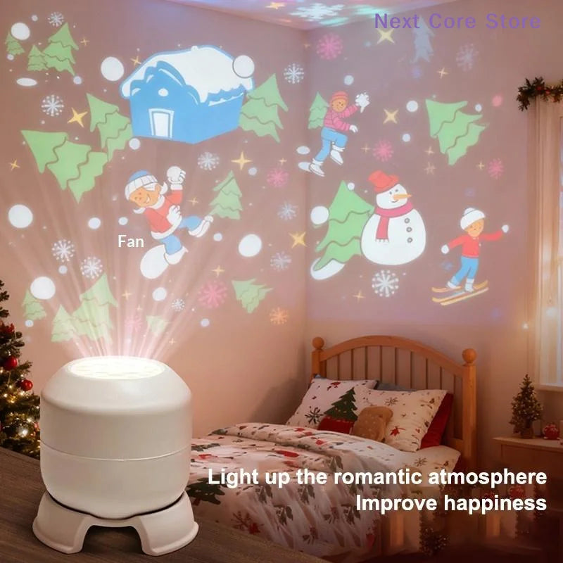 LED Ocean Snowflake Projector Night Light – USB Ambient Lamp LED Projector Night Light HIP
