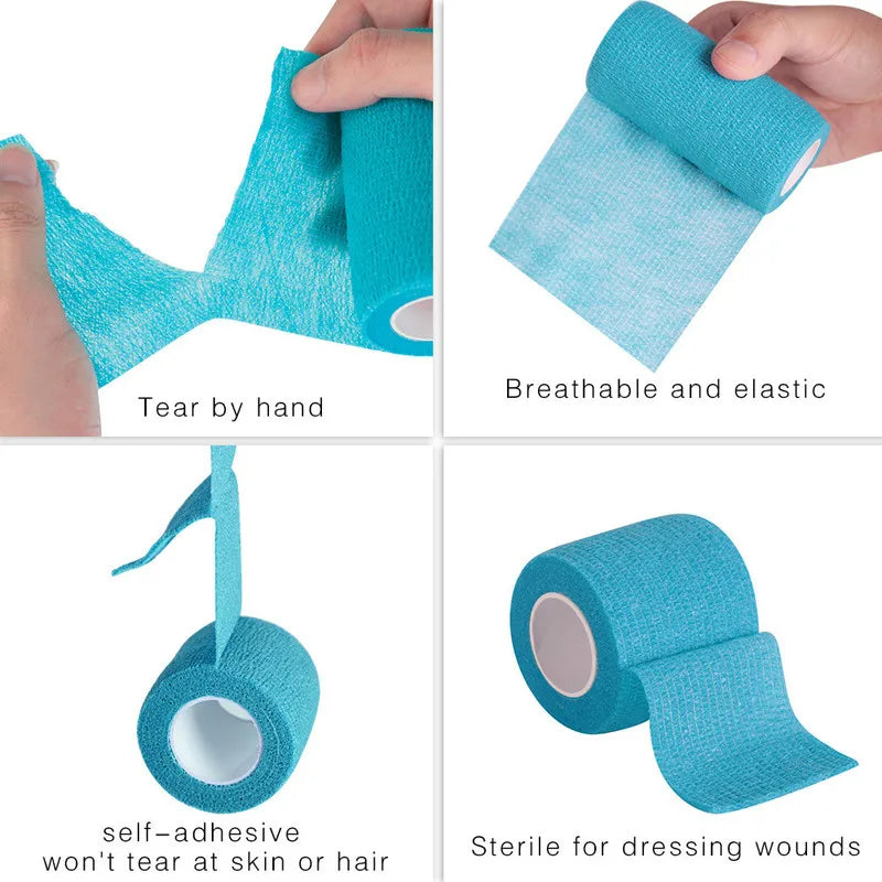8-Color Elastic Self-Adhesive Gauze Bandage – Sports Wrap Sports Bandage Wrap HIP