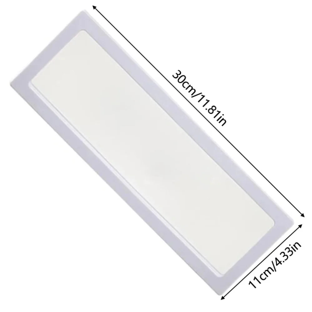 Transparent Plastic Frame Storage Box – Jewelry & DIY Décor Display Storage Box HIP white-30-11cm