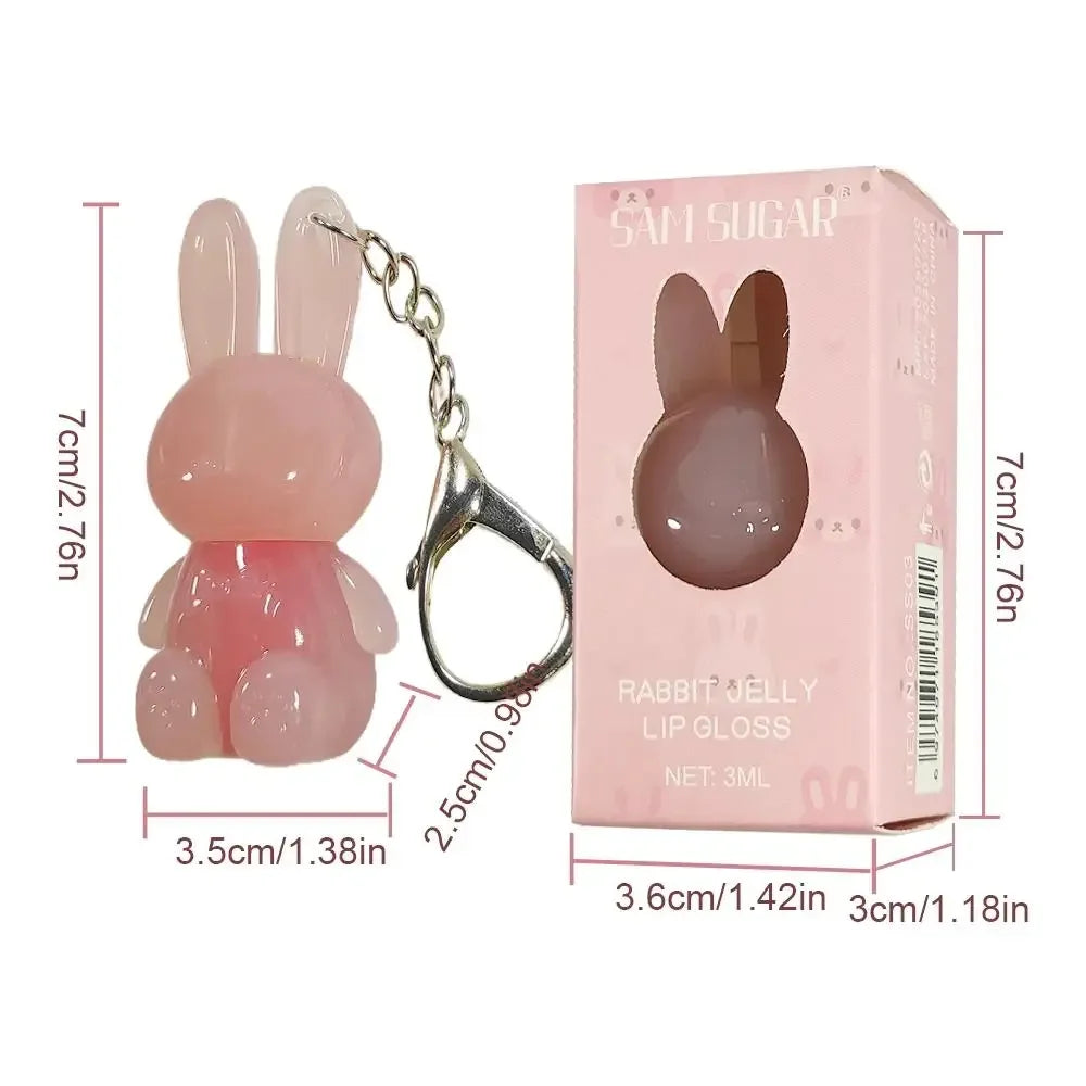 SAM SUGAR Keychain Lip Gloss – Moisturizing, Long-Lasting Glaze Keychain Lip Gloss HIP