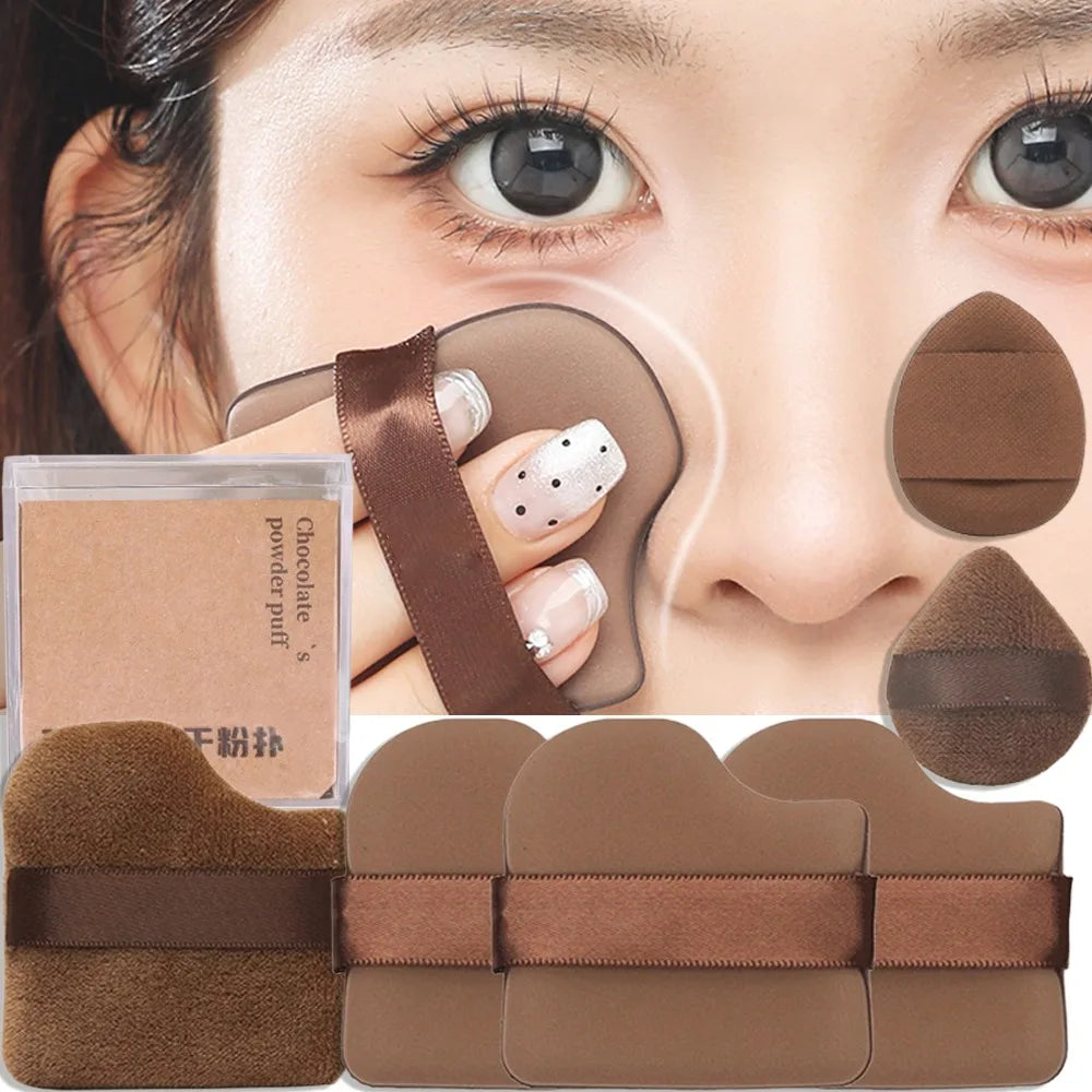 4/6PCS Makeup Blender Puff Air Cushion Foundation Sponge Loose Powder Puffs Cosmetic Applicator Tool Finger Sponge Makeup HIP