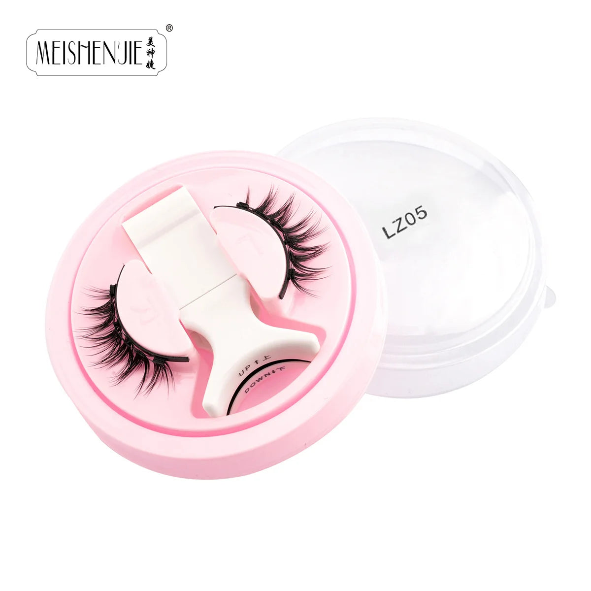 MEISHENJIE 1 Pair Magnetic Eyelashes Set Natural Mink Lashes Handmade Reusable Magnetic Eyelash Tweezers Kit Lash Makeup HIP