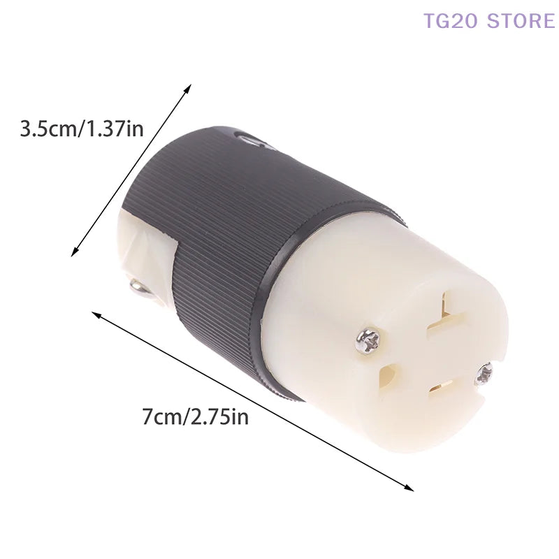 HiFi Audio NEMA 5-15 AC Power Connector – Male & Female Socket AC Power Connector HIP