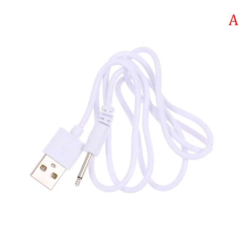 USB to 2.5mm DC Charging Cable for Wand Massagers | 0.5m Massager Charging Cable HIP round pin