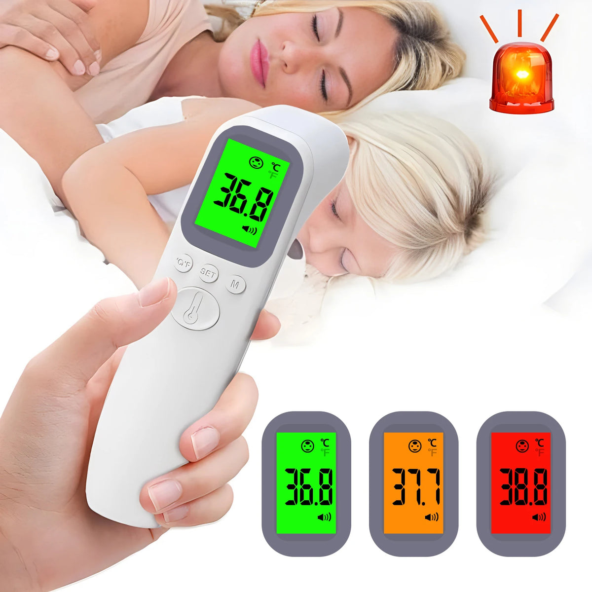 Non-Contact Forehead Thermometer – Backlit LED Digital Digital Thermometer HIP