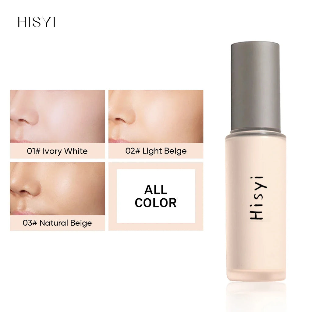 HISYI Silky Liquid Foundation – Brightening & Long-Lasting 30ml Liquid Foundation HIP